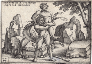 Lot 5017, Auction  125, Beham, Sebald, Herkules tötet Antäus