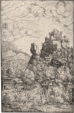Lot 5126, Auction  125, Lautensack, Hanns, Landschaft mit einer Burg