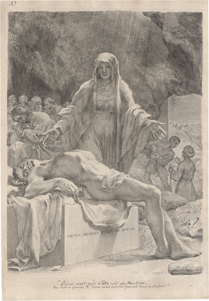 Lot 5154, Auction  125, Mellan, Claude, Die Grablegung