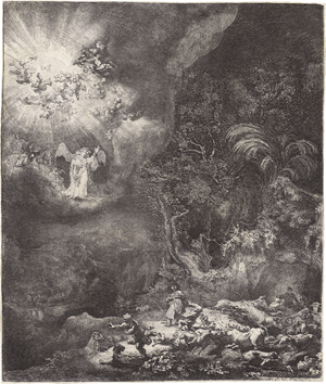 Lot 5184, Auction  125, Rembrandt Harmensz. van Rijn, Die Verkündigung an die Hirten