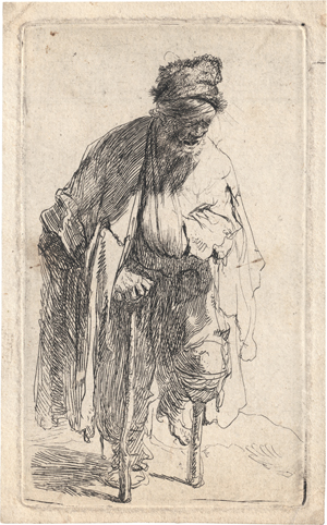 Lot 5198, Auction  125, Rembrandt Harmensz. van Rijn, Der Stelzfuss