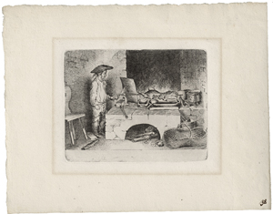 Lot 5262, Auction  125, Chodowiecki, Daniel Nikolaus, Der Knabe beim Bratenwender