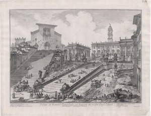Lot 5301, Auction  125, Piranesi, Giovanni Battista, Veduta del Romano Campidoglio