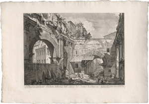 Lot 5304, Auction  125, Piranesi, Giovanni Battista, Veduta interna dell'Atrio del Portico di Ottavia