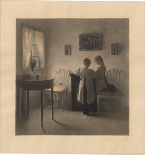 Lot 5357, Auction  125, Ilsted, Peter, Zwei spielende Mädchen