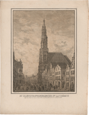 Lot 5395, Auction  125, Quaglio, Domenico, St. Martins-Pfarrkirche in Landshut