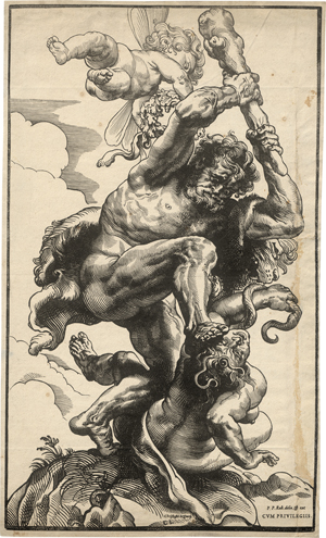 Lot 5598, Auction  125, Jegher, Christoffel, Herkules erschlägt die Furie der Zwieitracht. 