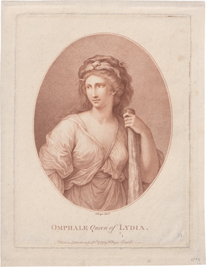 Lot 5599, Auction  125, Kauffmann, Angelika - nach, Omphale, Königin von Lydien mit der Keule des Herkules