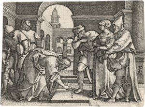 Lot 5646, Auction  125, Pencz, Georg, Christus und die Ehebrecherin