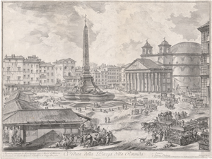 Lot 5653, Auction  125, Piranesi, Giovanni Battista, Veduta della Piazza della Rotonda