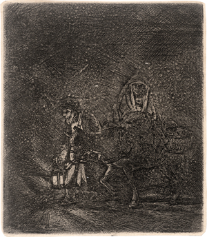 Lot 5661, Auction  125, Rembrandt Harmensz. van Rijn, Die Flucht nach Ägypten, Nachtstück