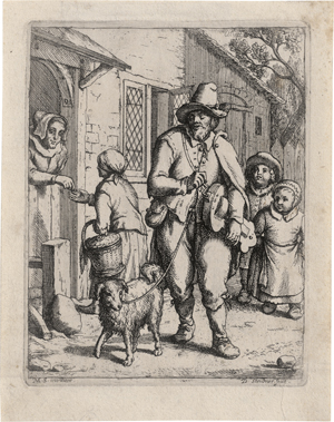 Lot 5700, Auction  125, Steidner, Daniel, Der blinde Drehleierspieler