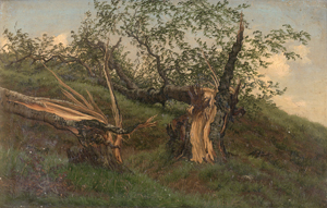 Lot 6100, Auction  125, Scheuermann, Carl, Zwei zerborstene Baumstämme