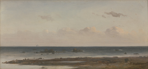 Lot 6135, Auction  125, Hildebrandt, Friedrich, Küste in Nordfrankreich