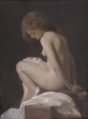 Lot 6210, Auction  125, Schwartz, Frans, Sitzende Frau in Gedanken