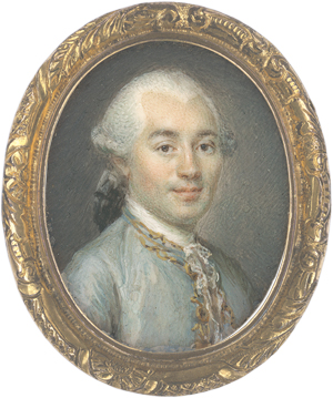 Lot 6353, Auction  125, Labille-Guiard, Adélaïde - Umkreis, Miniatur Portrait eines jungen Mannes in hellgrüner Seidenjacke
