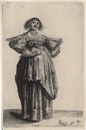 Lot 6540, Auction  125, Savery, Salomon, Vier stehende Frauen in barocker Kleidung