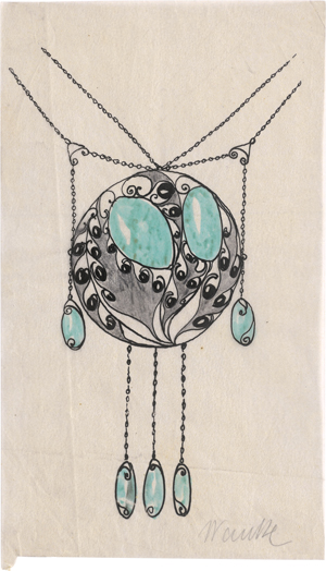 Lot 6575, Auction  125, Wanke, Alice, Schmuckentwürfe