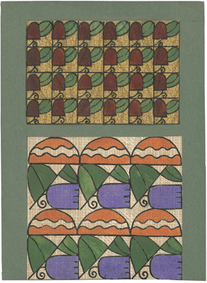 Lot 6580, Auction  125, Ofenschiessl, Franziska, Entwürfe für Stoffe und Taschen