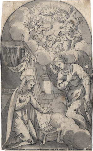 Lot 6716, Auction  125, Süddeutsch, Anfang 17. Jh. . Verkündigung