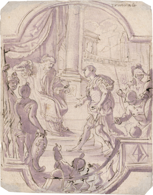 Lot 6717, Auction  125, Süddeutsch, um 1600. Der Feldherr Themistokles vor einem antiken Herrscher