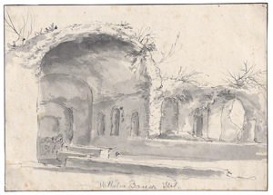 Lot 6724, Auction  125, Baur, Johann Wilhelm, Die Grotte der Egeria in der römischen Campagna