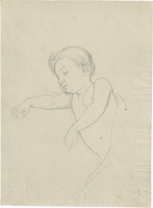 Lot 6793, Auction  125, Schnorr von Carolsfeld, Julius, Schlafendes Mädchen; Italienerin in Tracht