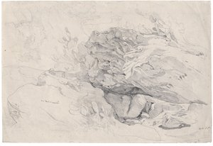 Lot 6855, Auction  125, Hummel, Carl Maria Nikolaus, Felsenstudie mit Kakteen bei Palermo