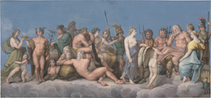 Lot 6859, Auction  125, Nordeuropäisch, um 1810. Die Versammlung der Götter