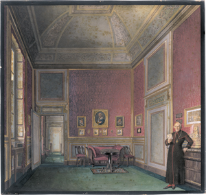 Lot 6860, Auction  125, Österreichisch, um 1840. Fürsterzbischof Vincenz Eduard Milde in einem Salon