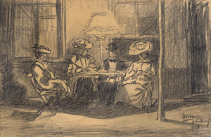 Lot 6907, Auction  125, Toorop, Jan, Kopje koffie in de Weststraat (1903)