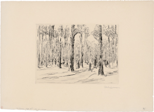 Lot 7014, Auction  125, Liebermann, Max, Tiergarten
