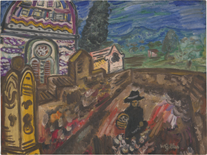 Lot 7190, Auction  125, Gilles, Werner, Der Kirchhof