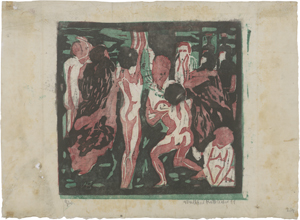 Lot 8019, Auction  125, Bötticher, Walther, Figurengruppe im Freien