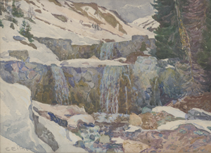 Lot 8038, Auction  125, Eitner, Ernst, Felsiger Gebirgsbach im Vorfrühling