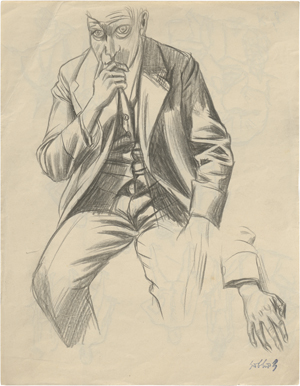 Lot 8075, Auction  125, Hubbuch, Karl, Sitzender