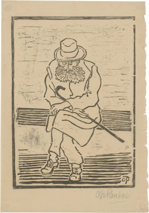 Lot 8143, Auction  125, Pankok, Otto, Sitzender Mann