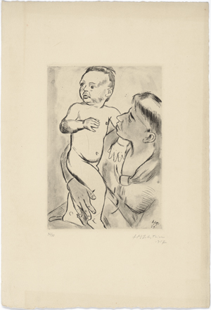 Lot 8145, Auction  125, Pechstein, Hermann Max, Mutter und Kind