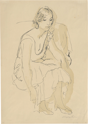 Lot 8146, Auction  125, Pechstein, Hermann Max, Wartende