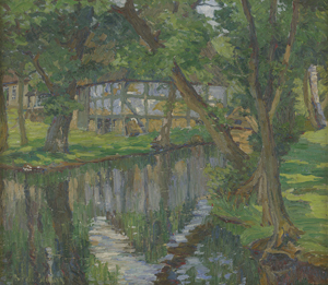 Lot 8160, Auction  125, Schilling, Bertha, Alte Scheune am Wasser (Alte Scheune von Wilkens)