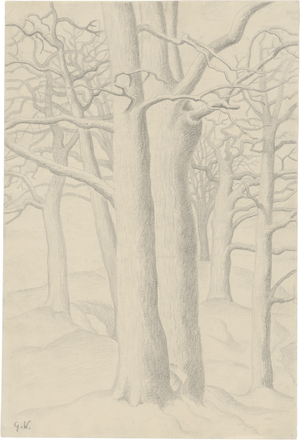 Lot 8202, Auction  125, Wunderwald, Gustav, Kahle Bäume