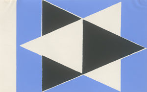 Lot 8291, Auction  125, Glöckner, Hermann, Schwarz und Weiß, ineinander, auf Blau