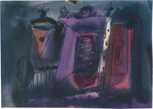 Lot 8311, Auction  125, Hennig, Albert, Dorf bei Nacht