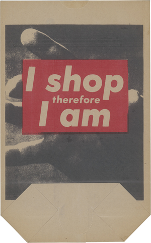 Lot 8344, Auction  125, Kruger, Barbara, I shop therefore I am