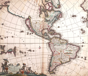 Lot 26, Auction  126, Danckerts, Justus, Recentissima novi orbis sive Americae 