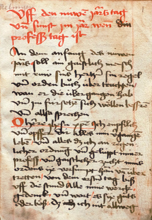 Los 1017 - Buxheimer Gebetsübungen - Deutsche Handschrift auf Papier. Kartause Buxheim um 1485. - 0 - thumb