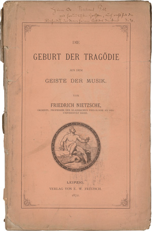 Los 2127 - Nietzsche, Friedrich - Die Geburt der Tragödie. Leipzig, E. W. Fritzsch, 1872. - Erste Ausgabe - 0 - thumb