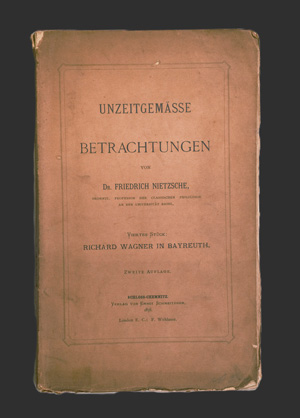 Los 2129 - Nietzsche, Friedrich - Unzeitgemässe Betrachtungen. Viertes Stück: Richard Wagner in Bayreuth - 0 - thumb
