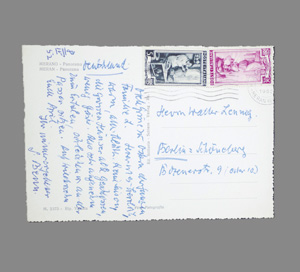 Lot 2506, Auction  126, Benn, Gottfried, Ansichts-Postkarte. Meran 1952