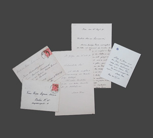 Lot 2516, Auction  126, Ebner-Eschenbach, Marie von, 3 Briefe. 1890-1894